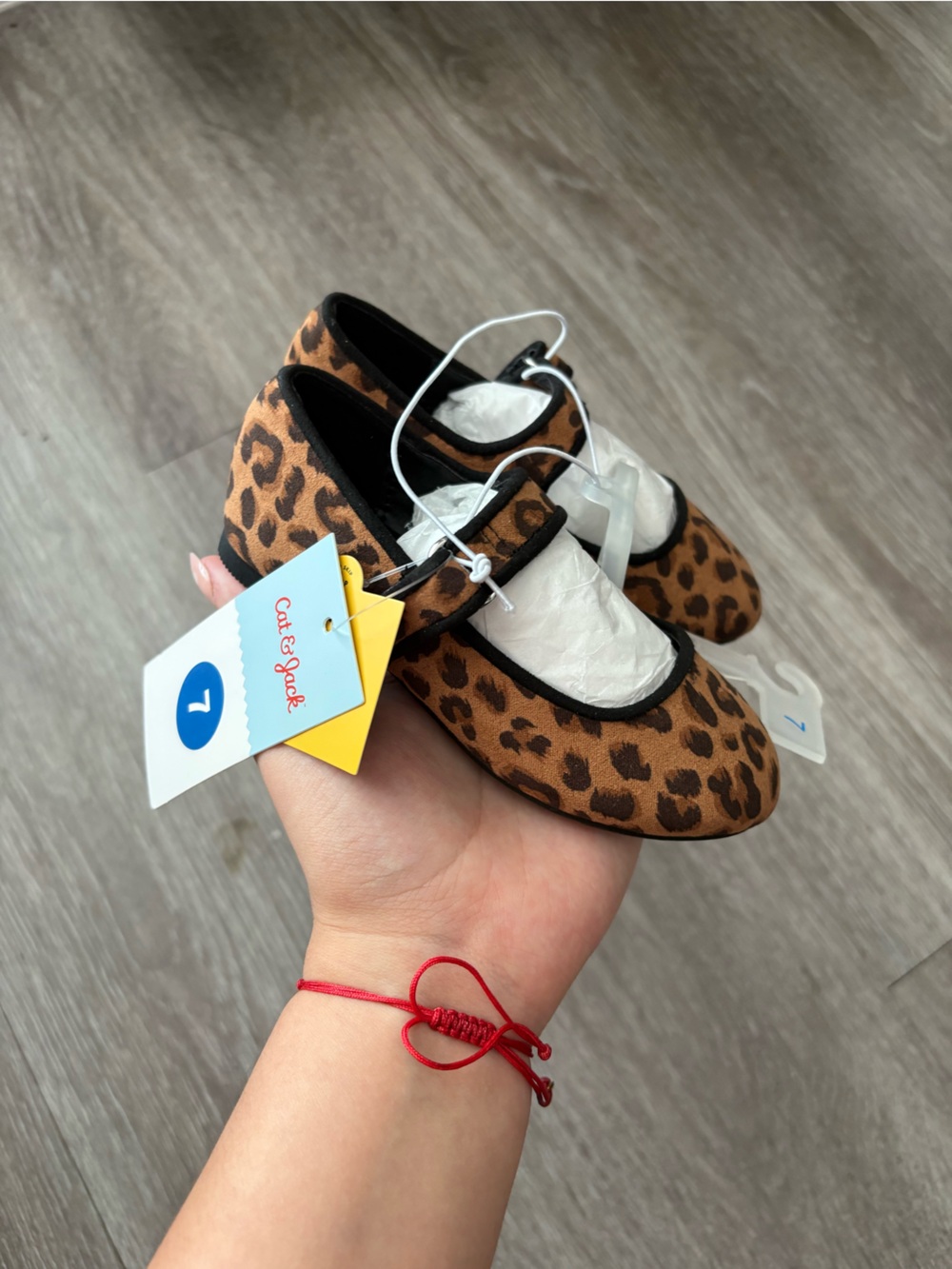 Carter's Leopard Print Mary Jane Flats - Brown & Black